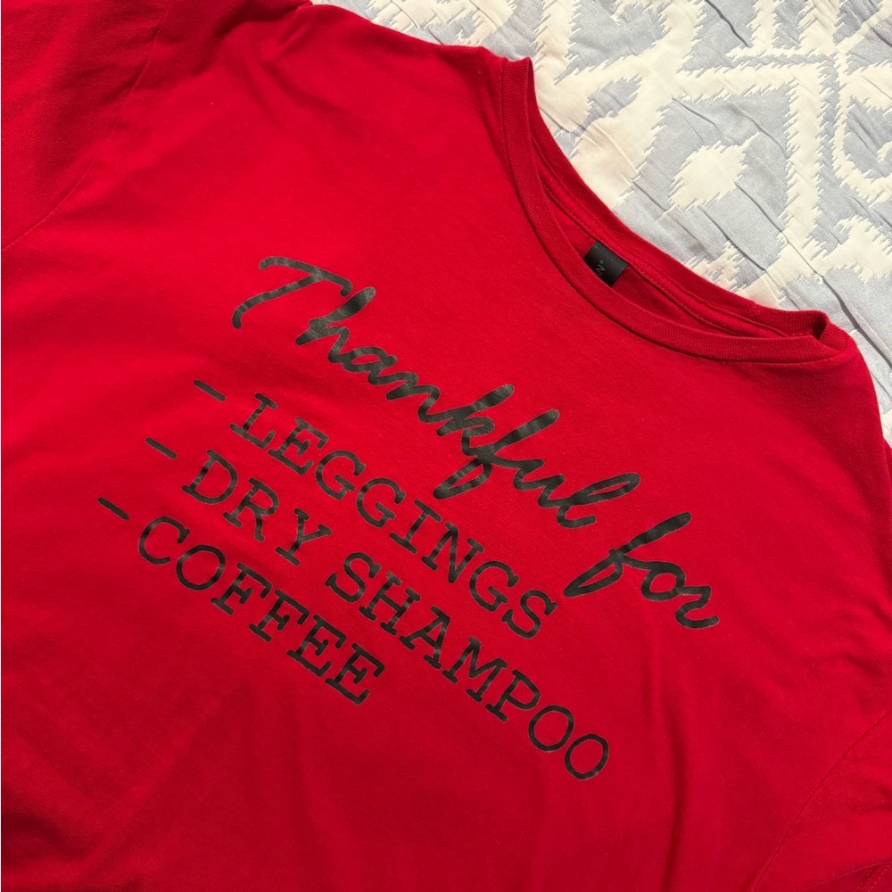Gildan Red Thankful Tee - Short Sleeve
